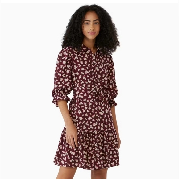 kate spade Dresses & Skirts - Kate Spade Frosted Floral Shirtdress size XS